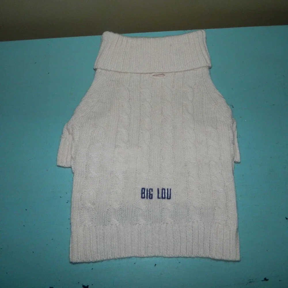 Mark & Graham Cable Knit Dog Sweater 